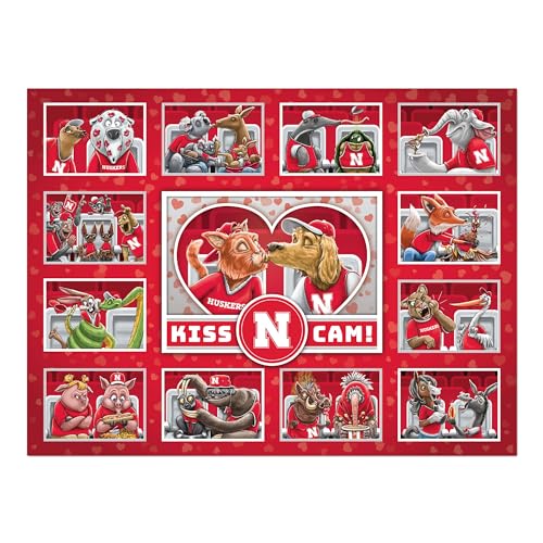 Image of YouTheFan NCAA Nebraska Cornhuskers inchKiss Cam inch 500 Puzzle
