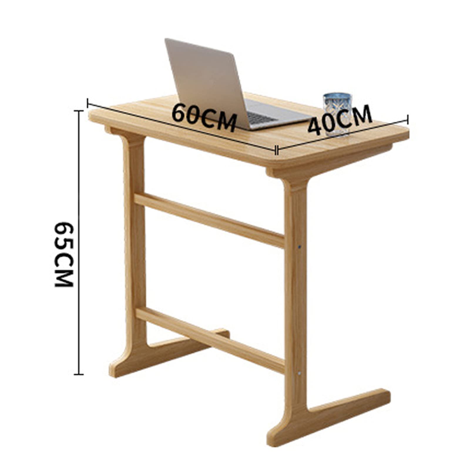FAXIOAWA Tavolino da Salotto C Table, tavolino da scrivania per Laptop, tavolino per TV per la casa, Ufficio, Piccolo Spazio, Soggiorno, Laptop, Snack per caffè,Naturale