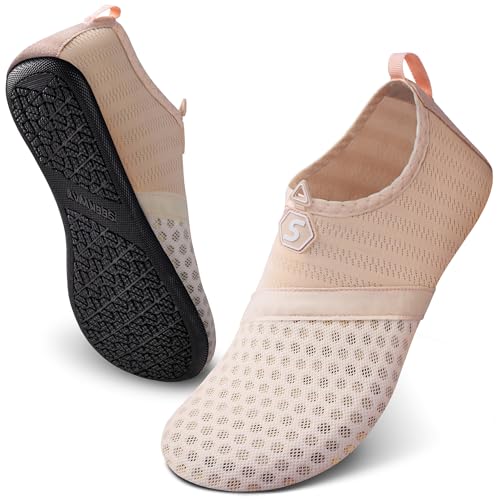 SEEKWAY Water Shoes Quick-Dry Aqua Socks Barefoot Slip-on for Beach Pool Swim River Yoga Lake Surf...