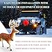 Ohleats Car Reindeer Kit, Auto Christmas Decorations Antlers with Nose and Tail, Premium Antlers Reindeer Kit for Cars, SUV, Vans, Trucks Windows & Grille, Universal Decor Car Accessories (Coffee)