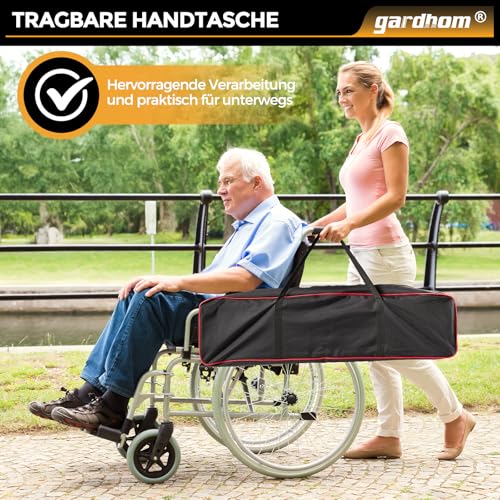 2PCS Teleskop Rollstuhlrampe 83.5-152cm, gardhom Verstellbare Tragbare Aluminium rutschfeste Teleskoprampe mit 272KG Ladenkapazität für Treppe Hindernissen Haus Schritte in der Textiltasche