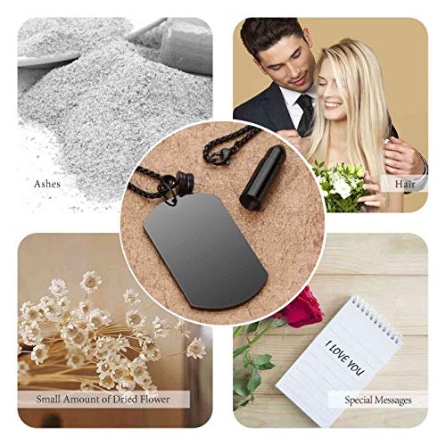Personalized Master Free Engraving Custom Photo & Text Dog Tag Pendant Bullet Urn Necklace For Ashes Memorial Keepsake Cremation Jewelry Christmas Gift #TOP5