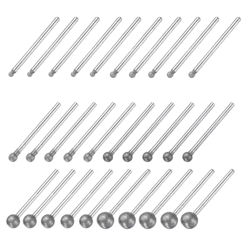 Set de punta de diamante esférica 3-10 mm uxcell miniatura 1