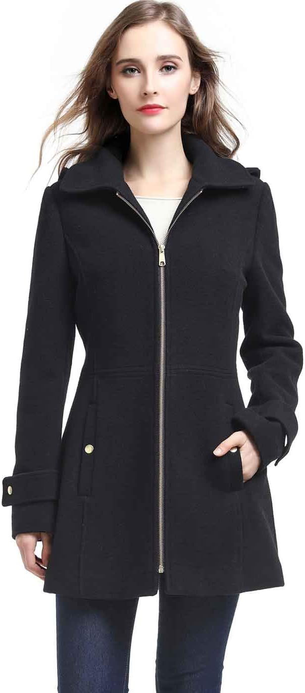 BGSD Women Lina Wool Blend Hooded Walking Coat (Also available in Plus Size)