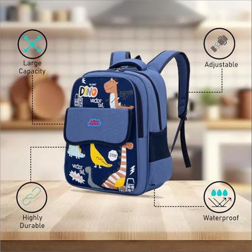 Image of Tinytot 22 Litre 17-Inch Waterproof Large School Bag for Boys & Girls, Kids School Bag, School Backpack for Girls and Boys, for Kids, Ideal for Children