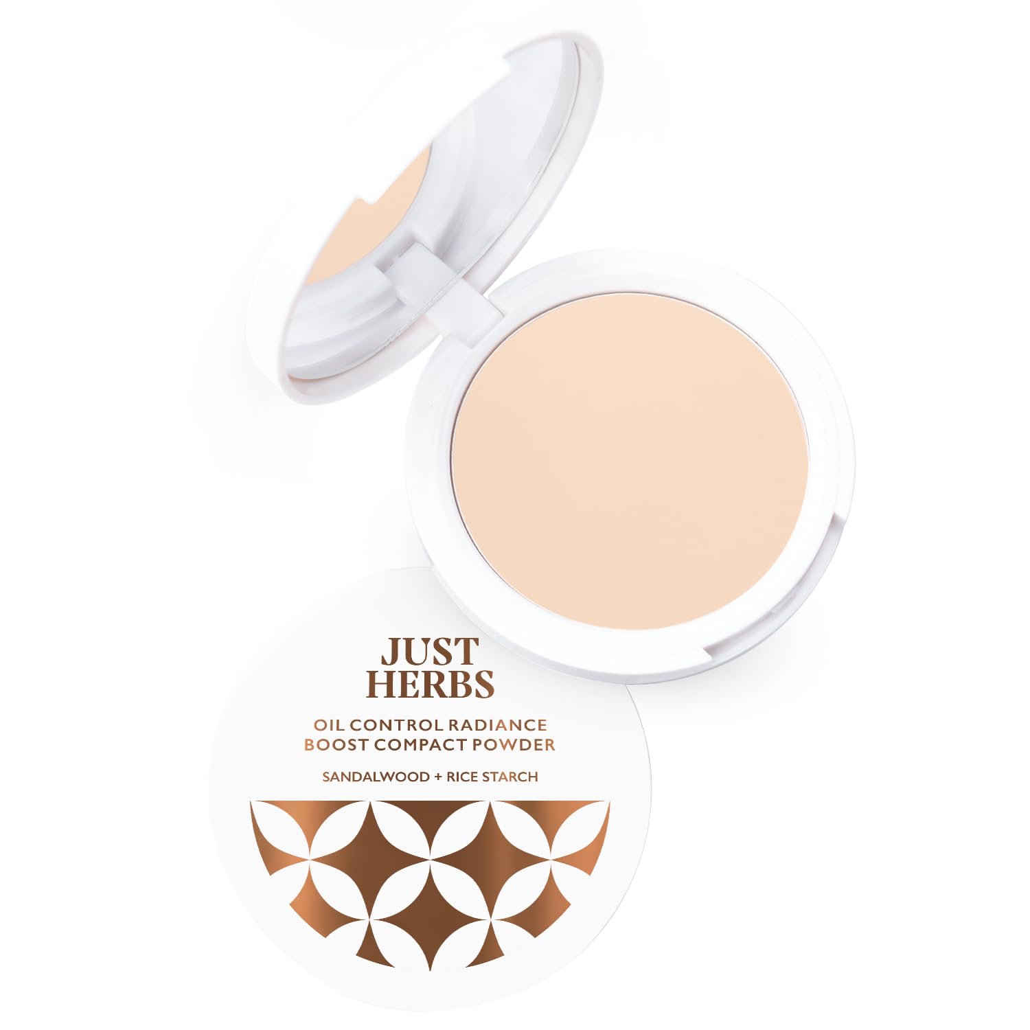 Just Herbs Oil Control Radiance Booster Age Defying Compact Powder for face Makeup 9g (Ivory)-picture-49