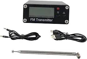 Transmissor FM de 0,5 W com Visor Digital para Shows de Luzes em Estações Universitárias.