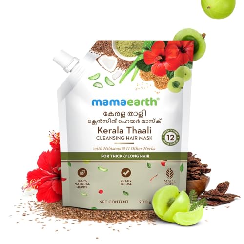 Image of Mamaearth Kerala Thaali Hair Cleansing Kit with Power of 12 Herbs for Thick & Long Hair| 100% Natural Herbs | Gently Cleanses | Ready-To-Use | Kerala's Timeless Expertise