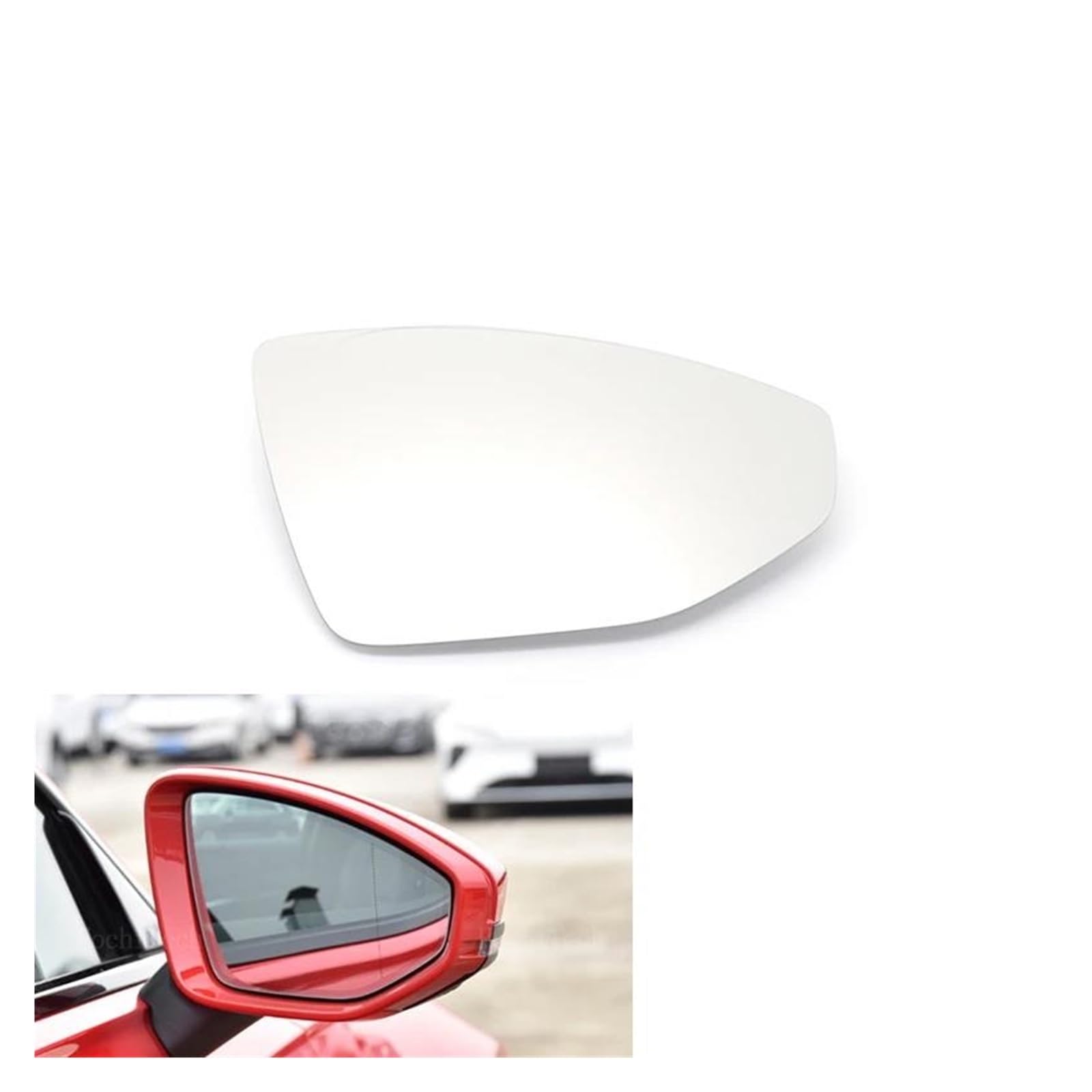 Cristal Retrovisor Lateral Para Para A6 Para A7 Para A8 2017-2023 Placa Retrovisora ​​de Cristal Para Espejo Retrovisor Calefactado Lateral De Puerta Izquierda Y Derecha Espejo Retrovisor(Right and Le
