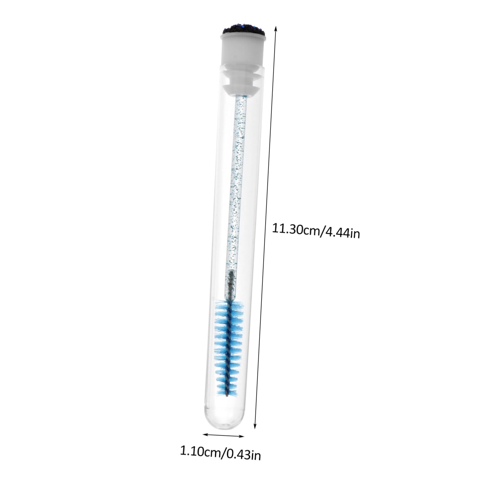 HAKIDZEL Eyelash Brow Comb 10pcs Mascara Brush Tubes Lash Extension Spoolies for Makeup