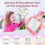 Yebebao Magnetic Drawing Board, Unicorn Baby Toys for 1 2 3 Year Old Girls Gifts, Doodle Boards Learning and Educational Toddler Toys for Kids Ages 1 2 Birthday Gifts Christmas Advent Calendar (Pink) - Image 6