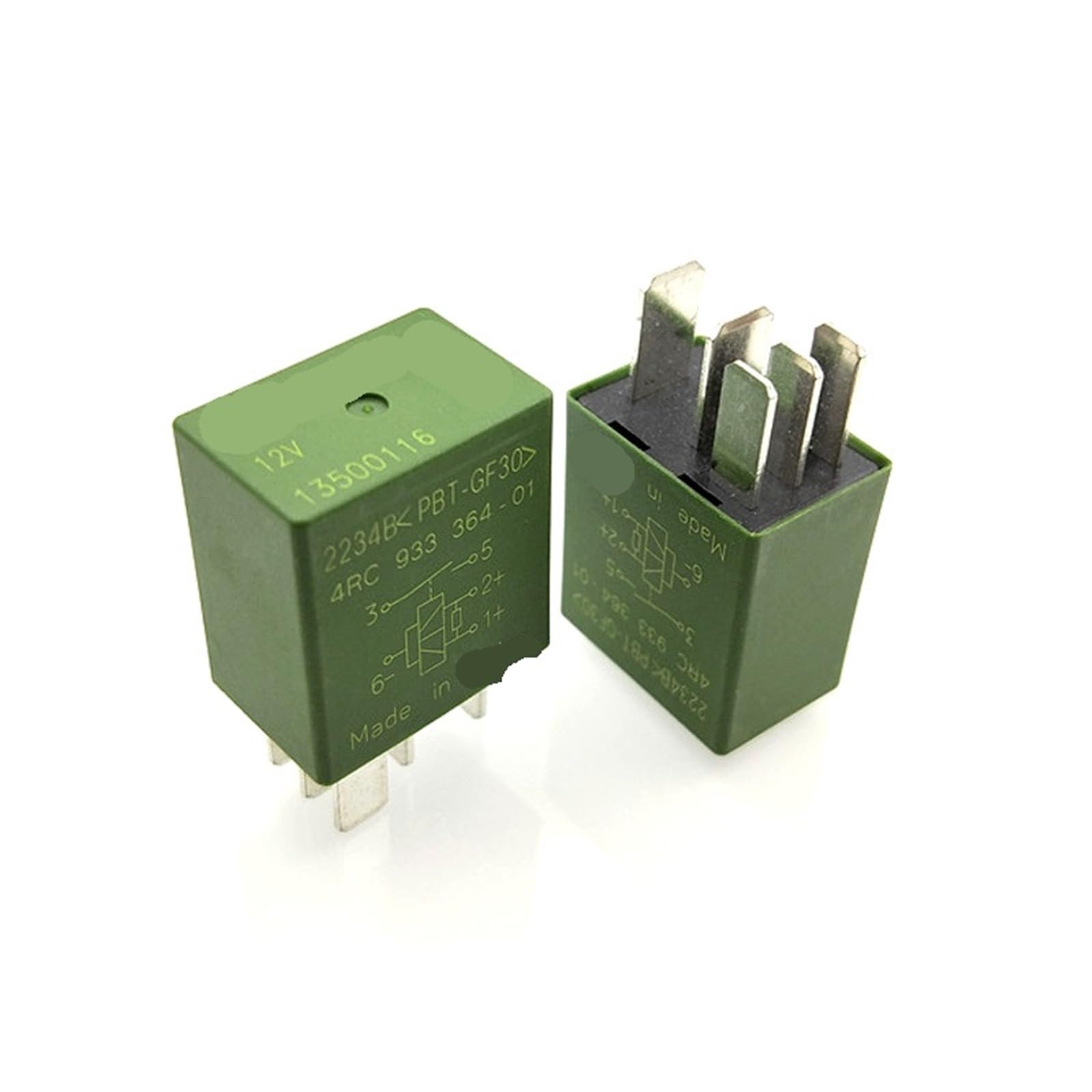 Relais de commutation 12V 13500116 DC12V à 5 broches pour automobile