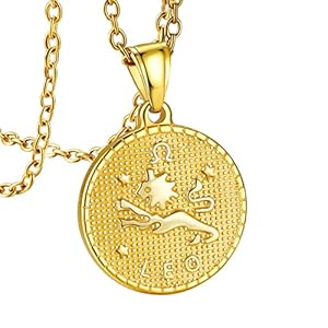 Bandmax Meisjes sterrenbeelden ketting 18K vergulde sierlijke medaillon ketting sterrenbeeld sieraden voor jongens…