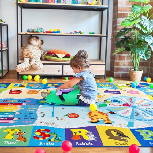 image for B BENRON Kids Rugs for Playroom Bedroom Classroom Nursery, Non-Slip an