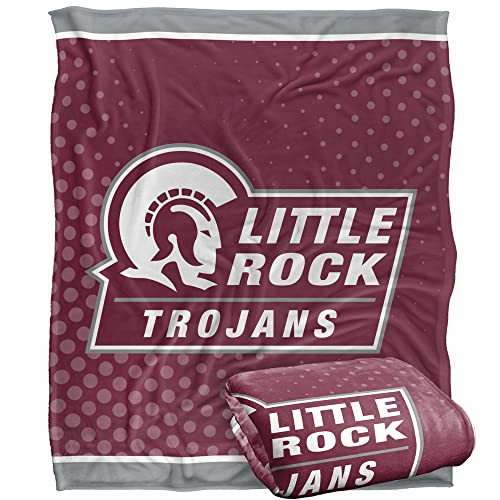 University of Arkansas at Little Rock Trojans Blanket, 50"x60" Logo Dots, Silky Touch Super Soft Throw
