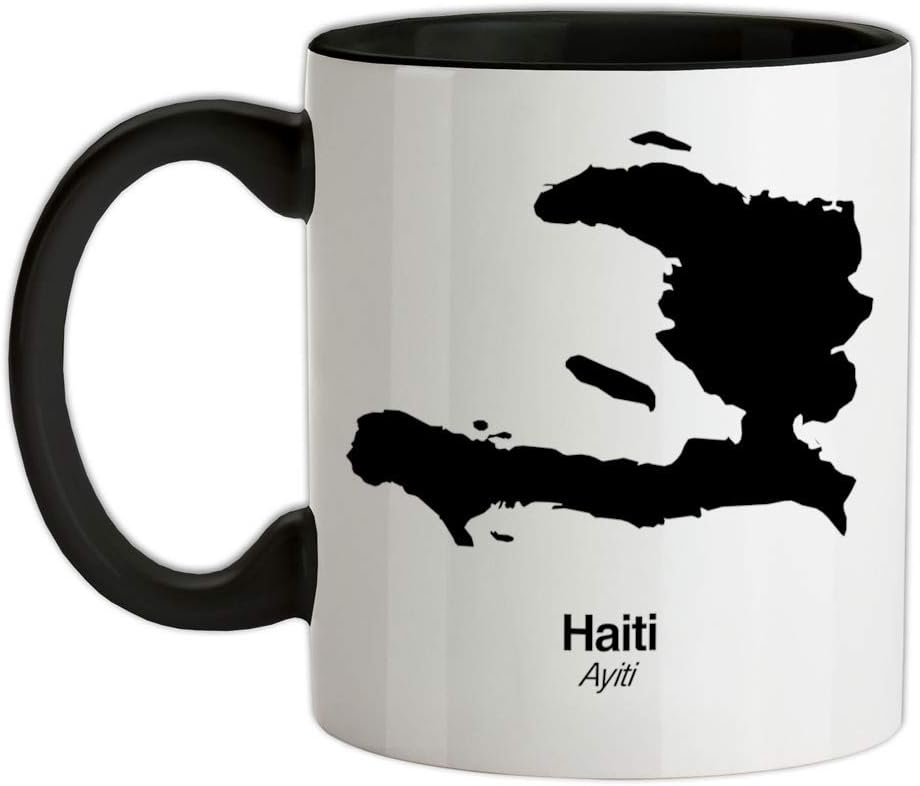 Haiti Silhouette - 11oz - Ceramic Two-Tone Mug for Coffee/Tea