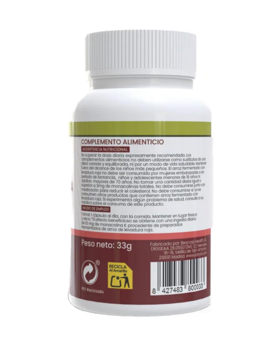 Sotya Levadura Roja de Arroz + Q10 + DHA