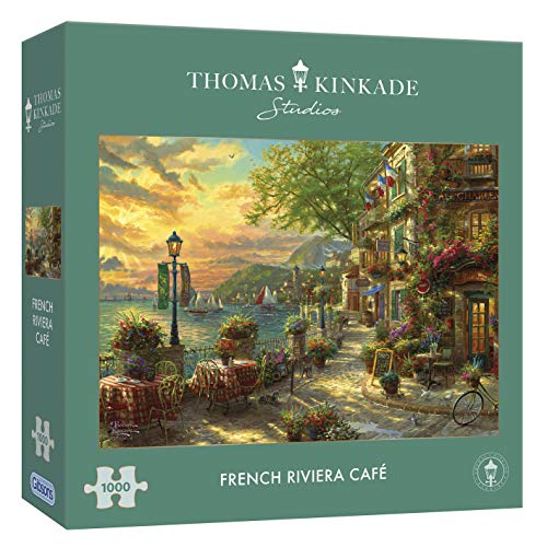 Gibsons Kinkade French Riviera Cafe Jigsaw Puzzle (1000 Pieces)