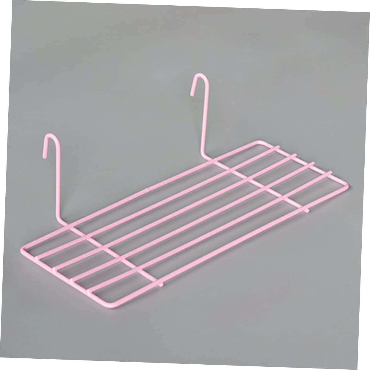 TOYANDONA Soporte de Hierro para Pájaros Plataforma Colgante para Jaulas Estante Espacioso y Resistente para Periquitos Instalación Rejillas o Paredes