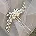 JAKAWIN Wedding Hair Accessories Bridal Hair Pin Pearl Hair Clip Bride Hair Piece for Women HP179(1 Silver)