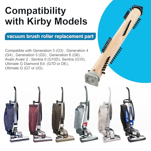 Image of Vacuum Cleaner Brush Roll Compatible with Kirby Cleaner G3 /G4 /G5 /G6 /Sentria, Ultimate G, Vacuum Attachments Replacement Parts Beater Bar Brush Roller for House Office Clean(1 Pack-Hard)