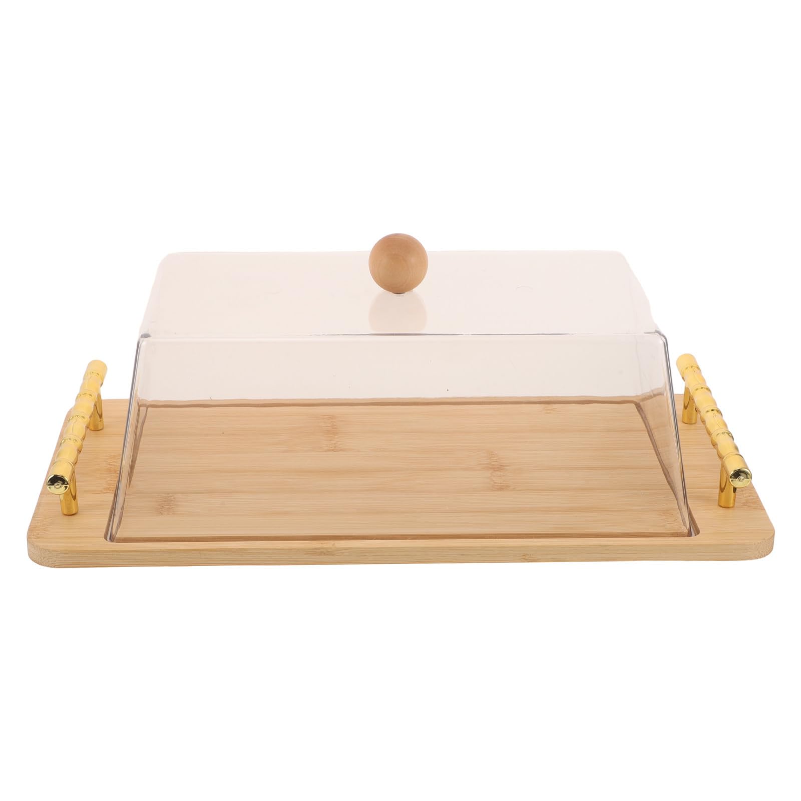 Uonlytech Présentoir à Gâteaux Rectangulaire avec Couvercle, Acrylique