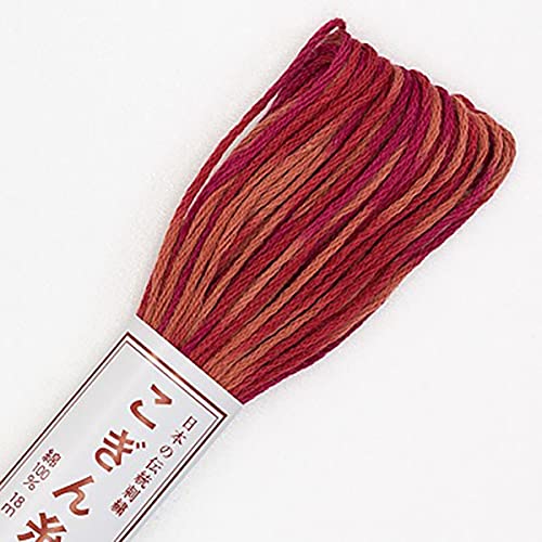 Sashiko Thread - Olympus Kogin - Variegated - 11 Red miniatura 1