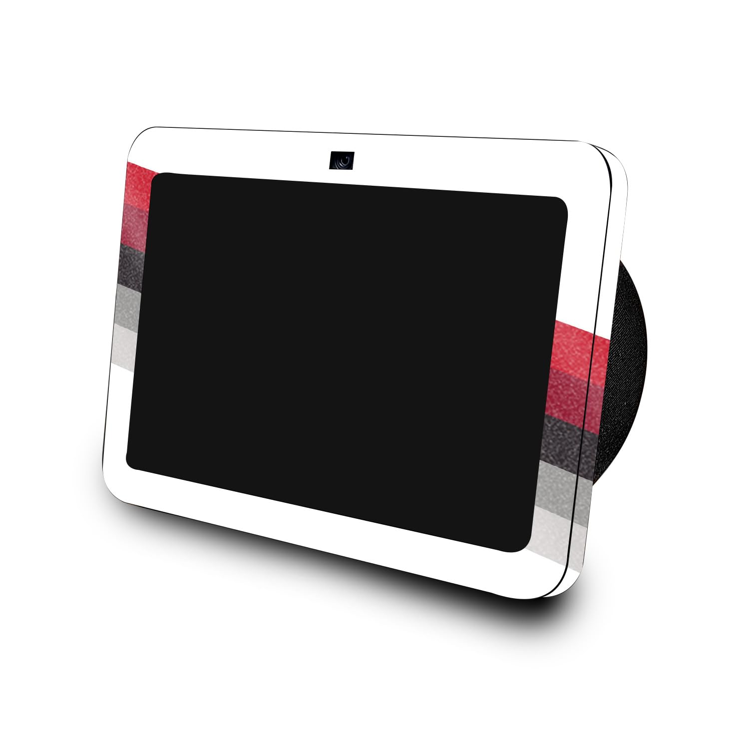 Glossy Glitter Skin Compatible with Amazon Echo Show 8 (3rd Gen, 2023) - Slant Stripes - Premium 3M Vinyl Protective Wrap Decal Cover - Easy to Apply | Crafted in The USA by MightySkins