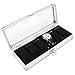 ciciglow Watch Storage Box, Fashion Watch Box 1 PC 6/12 Grid Slots Rectangle Aluminum Jewelry Display Organizer Case New (6 Slots)