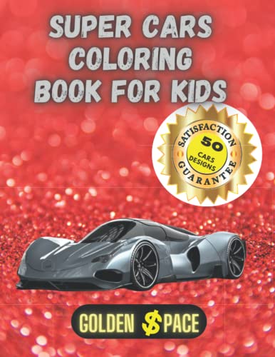 Super Cars Coloring Book for Kids: Top Collection of 50 Amazing Supercars | Relaxation Coloring Pages for Kids | perfect gift image 2