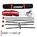 Rukket Sports Baseball & Softball Net Bundle with Weighted Baseballs & Strike Zone Target, Practice Hitting, Pitching, Batting and Catching, Training Backstop (7x7 Net, Target + 3 Weighted Balls)