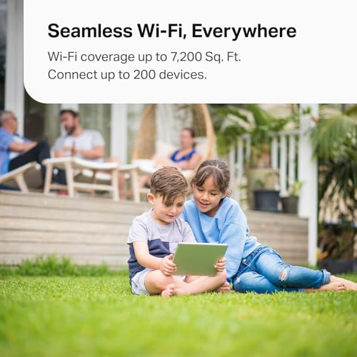 undefined TP-Link Deco XE70 Pro AXE4900 Tri-Band WiFi 6E Mesh WiFi System - 2.5G WAN/LAN Ports, 4.9 Gbps Wi-Fi 7,200 Sq. Ft Coverage, Connect up to 200 Devices, 6 GHz Band, 3-Pack の商品画像 5