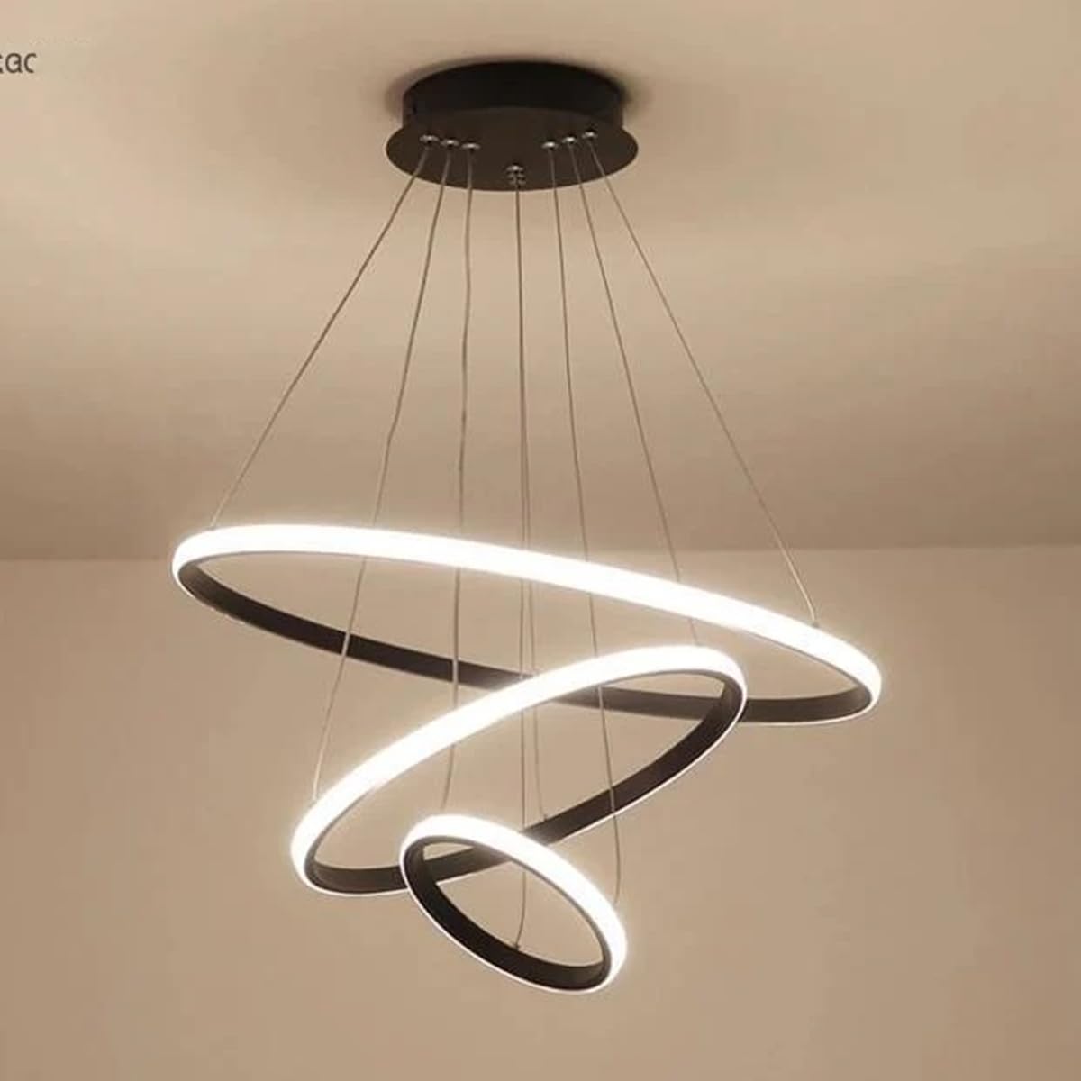 Black Pendant Lights - Classic Hanging Lights Set -26