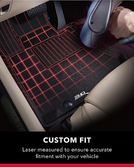 3D MAXpider Custom Fit Elitect Floor Mat Black Compatible with Tesla Model Y 5-Seat 2021-2025 - Full Set — view 6