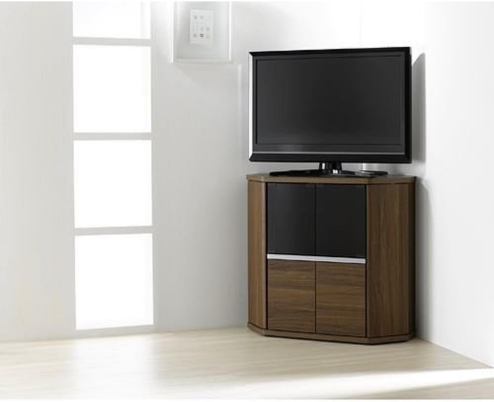 Asahi RCA-7580AV-CR TV Stand, High Type, 32 Model, Width 31.1 inches (79 cm), Height 29.1 inches (73.8 cm), Brown, Corner Compatible, Casters Included