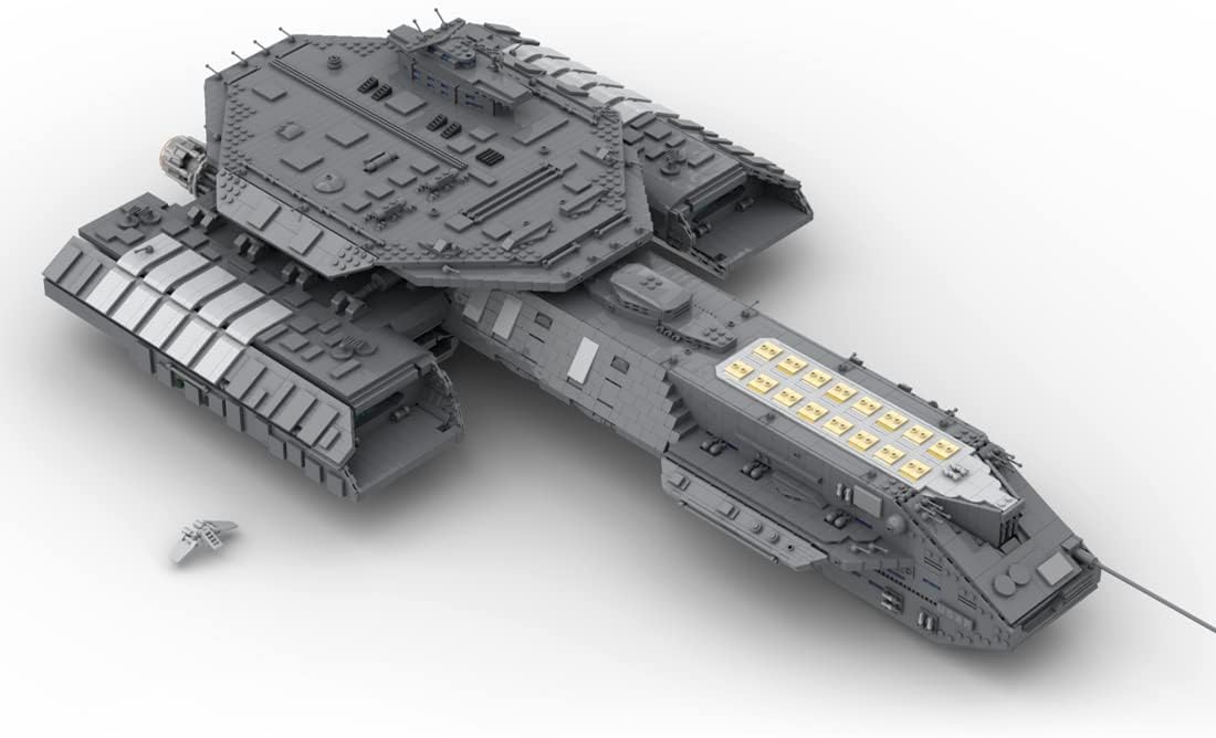 DDTT Technica USS Daedalus 9438 Space Battleship - Juego de construcción de buque de batalla (tamaño grande, compatible con Lego Space Wars)