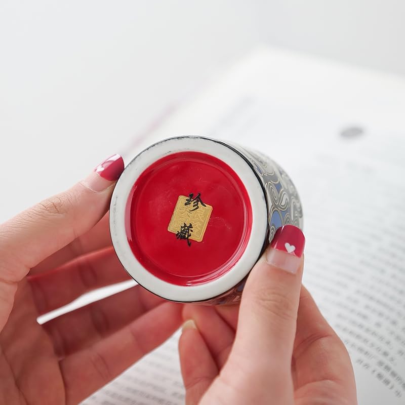 手描きのティーカップ、高級メンズティーカップ、カンフーティーセット、容量2.3オンス