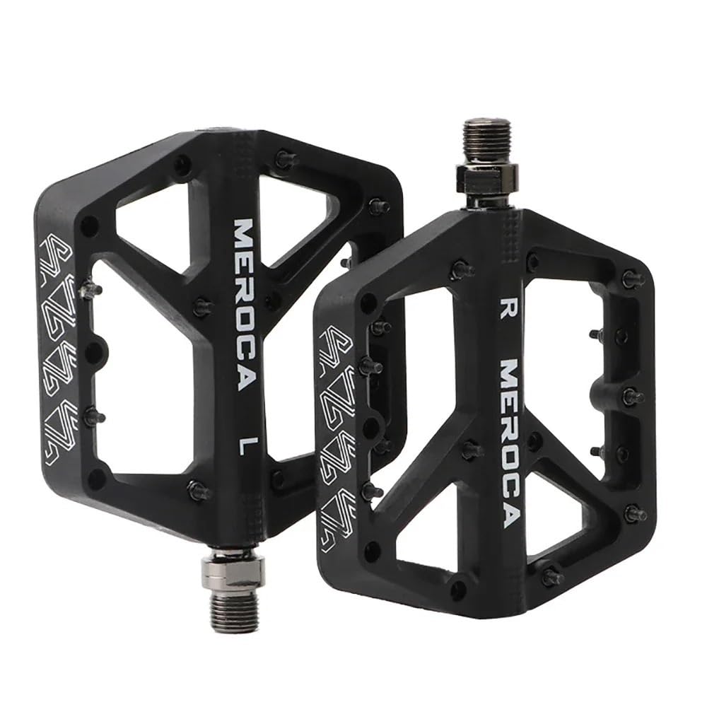 JIASHUNHE Bike Pedals Bicycle Pedal Mountain Bike Non-slip Nylon Ultralight(Black)