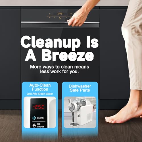 Image of Slushie Machine for Home, No Ice Needed Slushy Machine & Frozen Drink Machine, 6 Presets, Real-Time Temp Display, Auto-Clean Slushy Maker Machine for Margaritas, Frappes, Milkshakes, Party Size(White)