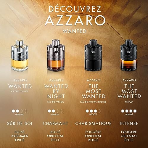 Azzaro The Most Wanted, Eau de Parfum pour Homme en Spray Vaporisateur, Parfum Fougère Épicée, 100 ml