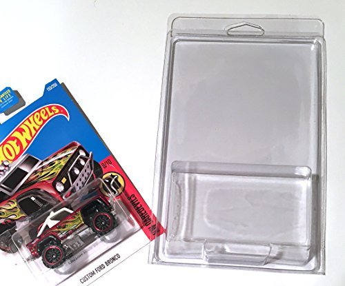 Case Compatible Hot Wheels & Matchbox Car Protective Cases Plastic 50 Set Of Clear Die-Cast Car Keepers Blister Pack Covers Clamshell Style Bulk Pack Cover #TOP2