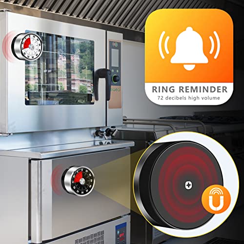 1Pack Timer For Kids Visual Timer For Kids,Kitchen Timer Egg Timer,Loud Volume Mechanical Timers With Magnet,For Kitchen Cooking,Baking,Oven And Time Management (Black) #TOP6