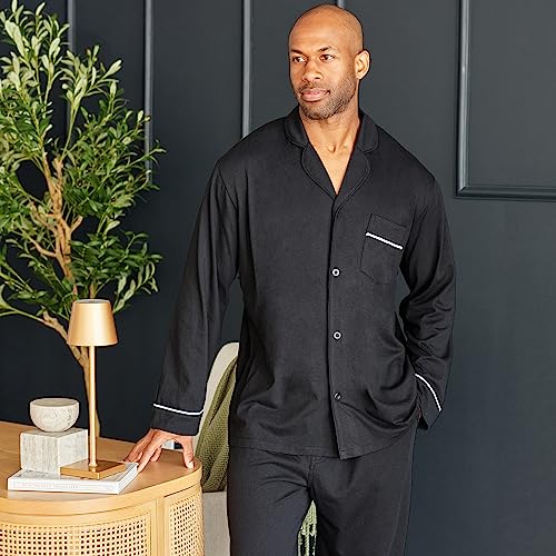 Alexander Del Rossa Cotton Pajamas for Men Set, Knit PJ Mens Pajamas Set, Pijamas Para Hombres de Algodon3