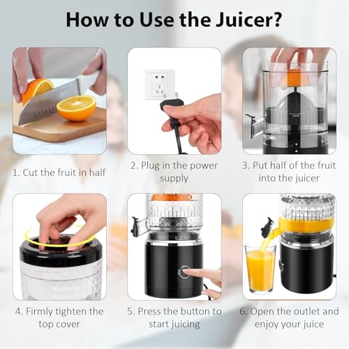 Image of Drumstone TopRated 𝟏𝟓𝐘𝐫 𝐖𝐚𝐫𝐫𝐚𝐧𝐭𝐲 Electric Citrus Juicer Machine Single Head, Easy Clean Orange Lemon Juice Extractor, Compact Kitchen Juicer Blender for Fresh Citrus Juice