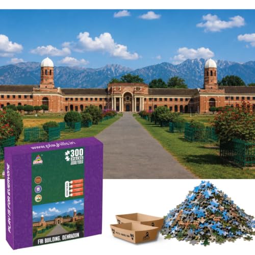Image of FRI Building Architecture, Dehradun | 300 pcs Wooden Jigsaw Puzzle by Playhills for Kids Adults | Focus and Mind Relaxation Puzzles
