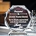 Thryonix Personalized Crystal Trophy Award – Custom Awards and Trophies for Employees, Coworkers, Boss – Retirement, Farewell, Appreciation, Recognition Gifts – Custom Plaques (Thank You)