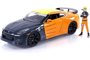 Naruto: Die-Cast Nissan GT-R with 2.75" Naruto Figure - Perfect for Kids