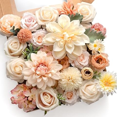 Mocoosy Silk Fake Flowers Combo for DIY Cover