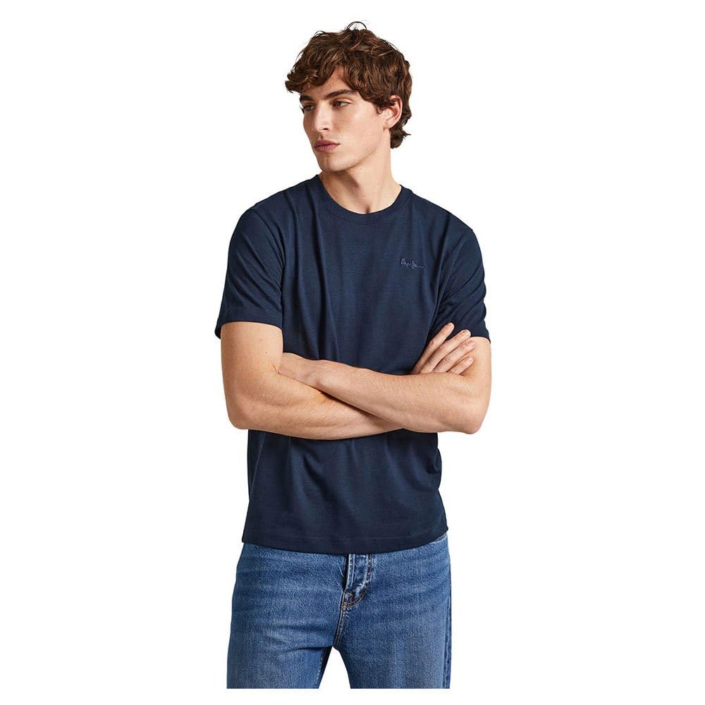 Pepe Jeans Men's Connor T-Shirt, Blue (Dulwich Blue), M