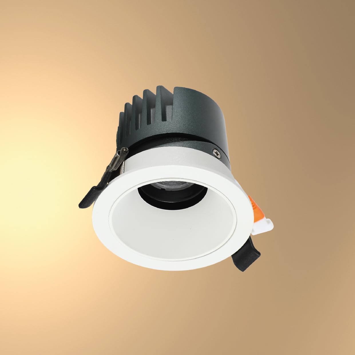 Tekled White Myhome Elite Adjustable Recessed Cob Led Downlight | 10W 4000K | Recessed Lighting Housing & Trim Kits Anti-Glare Downlight | For Entrways Living Spaces Offices | 4000K- (Built-In Led)
